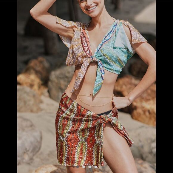 Two-Piece Twist Top and Wrap Skirt Set
Anthropologie - Picture 1 of 4